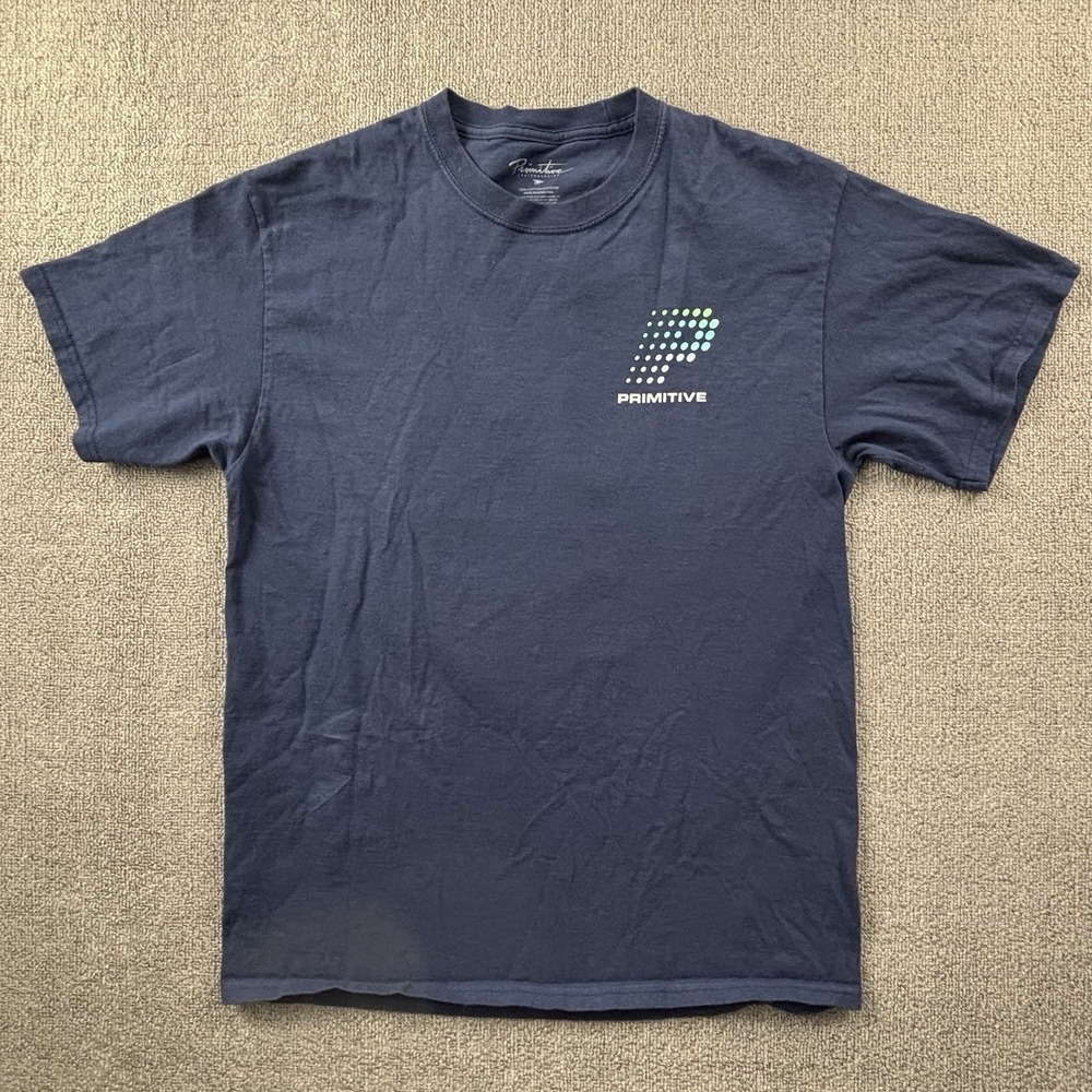 Primitive Apparel Shirt Adult Medium Blue Short Sleeve Streetwear Casual Men's